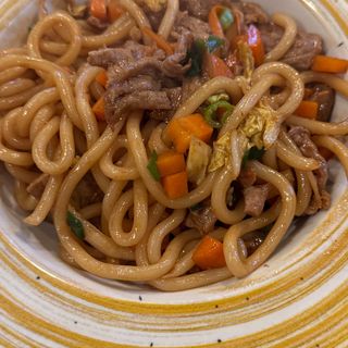 Spaghetti udon