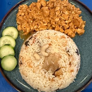 Riso al Cocco con Curry di Pollo