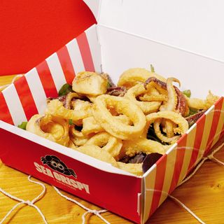 Frittura gamberi e calamari