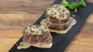 Filetto al pepe verde