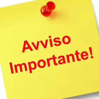 AVVISO IMPORTANTE PER CLIENTELA