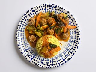 Cous cous con polpettine di vitello