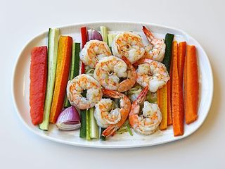 Gamberi alla piastra