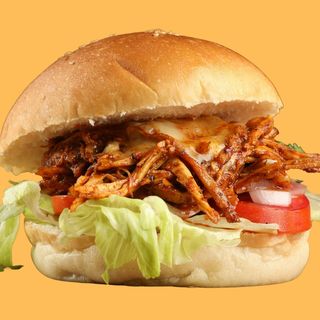 PORK CLASSIC - Insalata,pomodoro, cipolla caramel,bacon,salsa crispy&ched