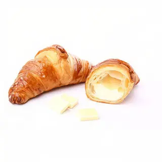 Cornetto di cioccolato bianco