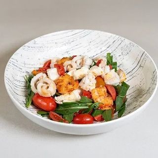 Gamberi e calamari