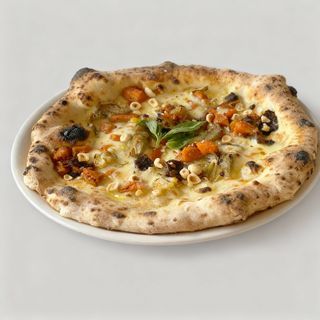 Zucca, guanciale e pecorino