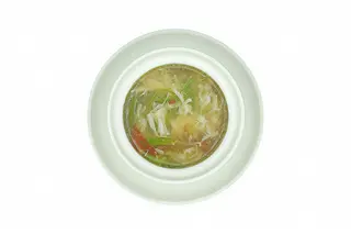 541. Zuppa granchio e asparagi