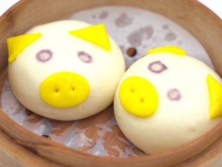 216. Pig Bao con crema al vapore 2pz