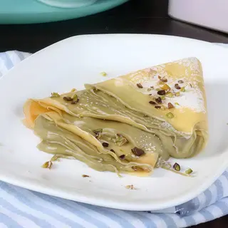 Crêpes con crema di pistacchio