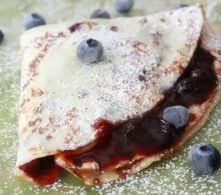 Crêpe con marmellata di amarena