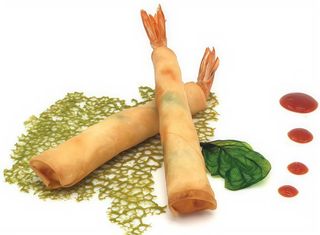 Involtini di gamberi