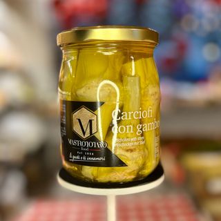 Carciofi con gambo in olio 520g