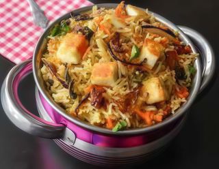 Paneer biryani