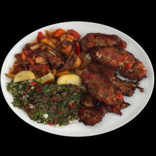 Piatto di Arook VEGANO (Tawa Kebab)