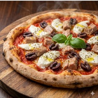 Pizza tonno e olive
