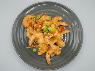 Gamberetti con sale e pepe（椒盐虾）