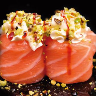 Gunkan salmone pistacchio -2pz