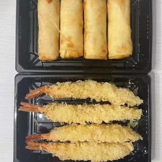 4 involtini primavera 4 tempura ebi