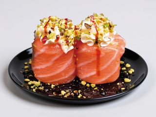 Gunkan Philadelphia pistacchio