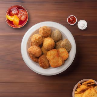 Gran fritto di arancini misti da g.30.Pezzi 8