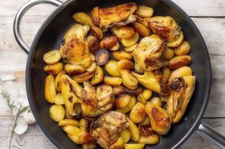 Pollo con patate e porcini