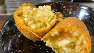 Arancino allo zafferano senza glutine