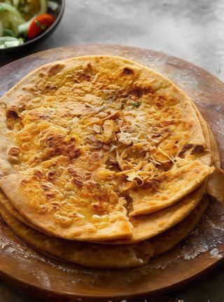 Paratha curry hot
