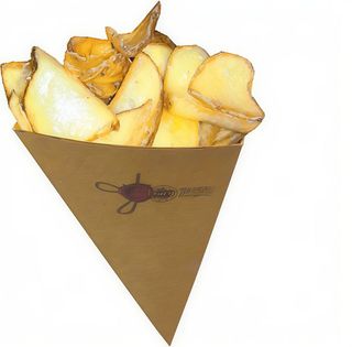 Cono patatine fritte con buccia