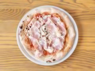 Prosciutto cotto e funghi