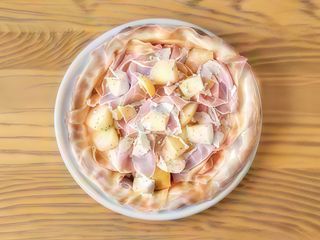 Prosciutto cotto, brie e patate