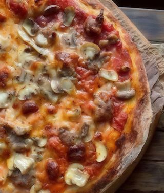 Salsiccia e funghi porcini