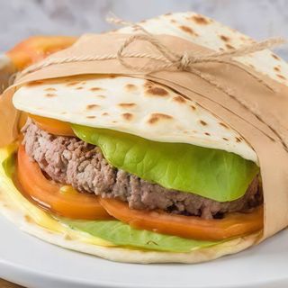 Piadina con hamburger