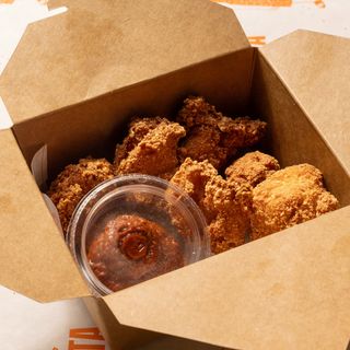 Polpetta di focaccia con salsa di pomodoro Confit