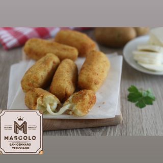 Crocchè farcito con pancetta e crema di formaggio