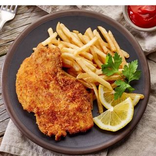 Cotoletta con patatine 
