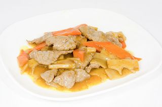 Vitello in salsa curry