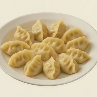 蒸猪肉饺ravioli di carne