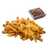 Patate fritte con cheddar e carne macinata