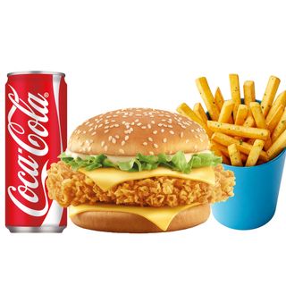 Chicken burger menù