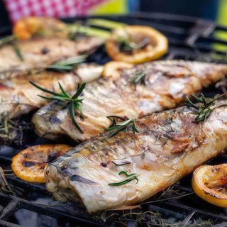 Trancio di pesce alla brace