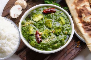 Palak mushroom