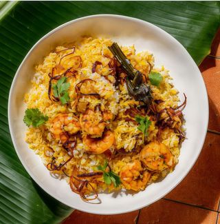 Malabar prawn biryani