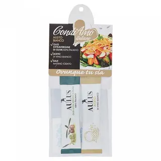 Condiamo tris aceto / olio EVO / sale iodato