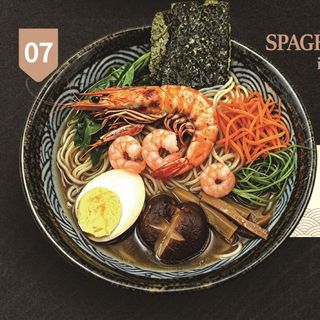 7.SPAGHETTI DI RISO IN BRODO DI GAMBERI