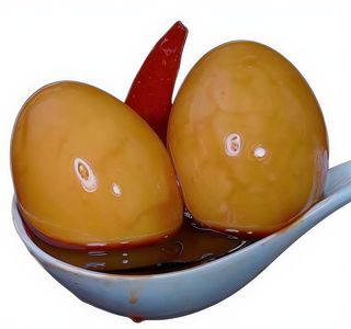 Uova marinato in tè