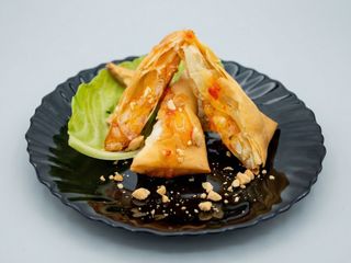 Involtini gamberi e castagne d'acqua dolce - 2 pezzi