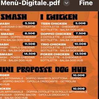 MENU HOT DOG