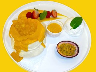 Souffle passion fruit and mango