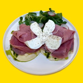 souffle prosciutto e pesto